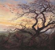 Caspar David Friedrich Tree with Crows (mk10) Germany oil painting artist